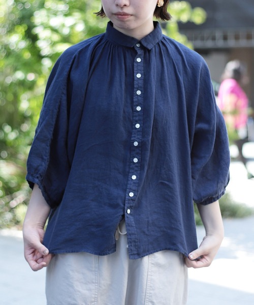 ブロカントブラウス Brocante ブラウス シャツ 「Brocante / ブロカント」 リネン