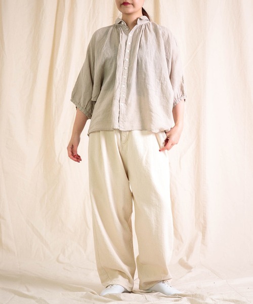 Brocante ブラウス シャツ 「Brocante / ブロカント」 リネン