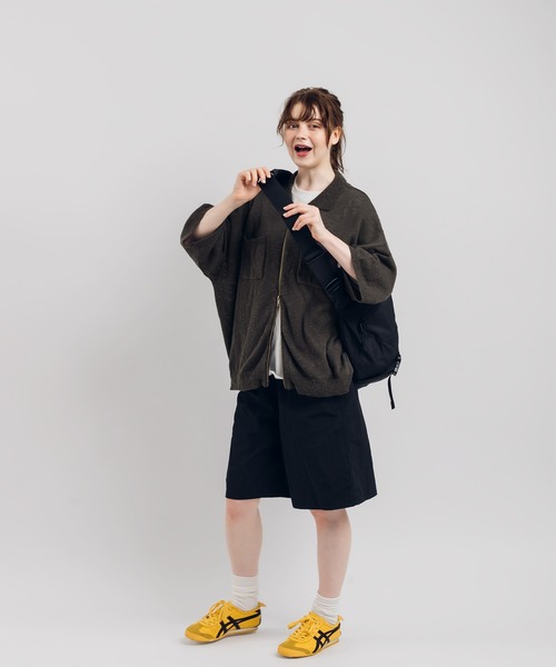 「MUHET」 ニットカーディガン X-LARGE チャコールグレー レディース_画像3