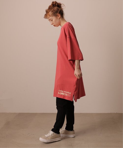 「DOUBLE NAME」 半袖Tシャツ FREE スミクロ レディース_画像4