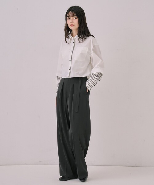 UNITED TOKYO（ユナイテッドトウキョウ） ブラウス シャツ バイカラー