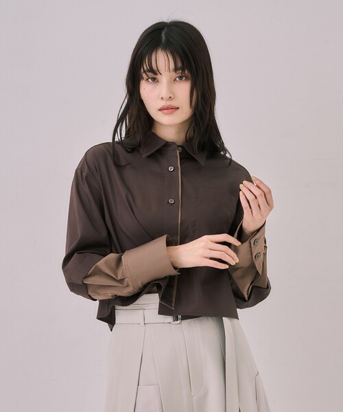 UNITED TOKYO（ユナイテッドトウキョウ） ブラウス シャツ バイカラー