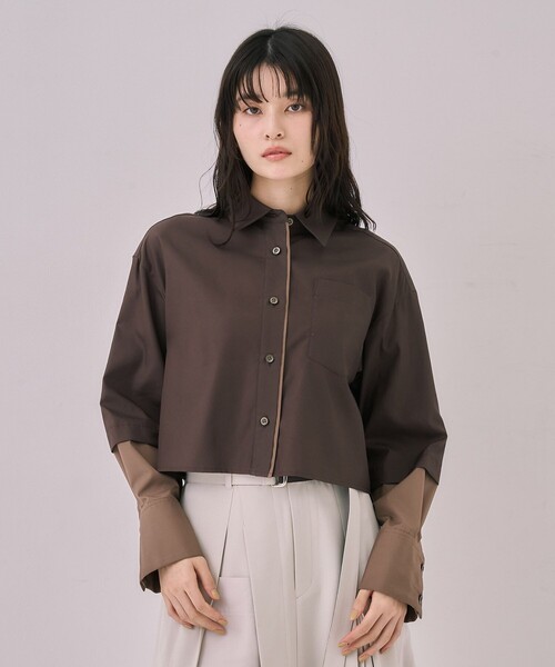 UNITED TOKYO（ユナイテッドトウキョウ） ブラウス シャツ バイカラー