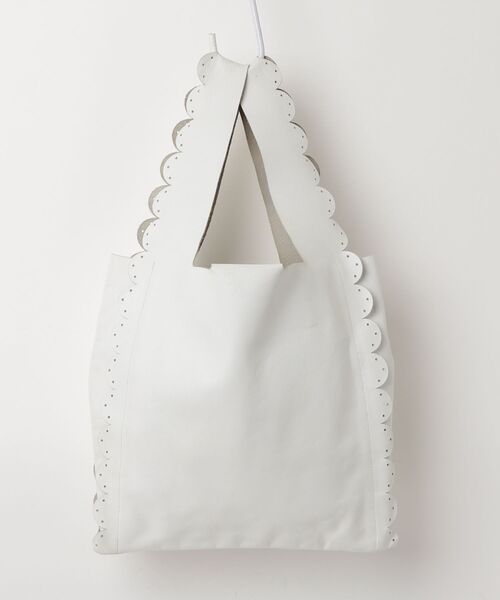 LUDLOW バッグ レディース ホワイト LUDLOW(ラドロー)｜Mesh tote 