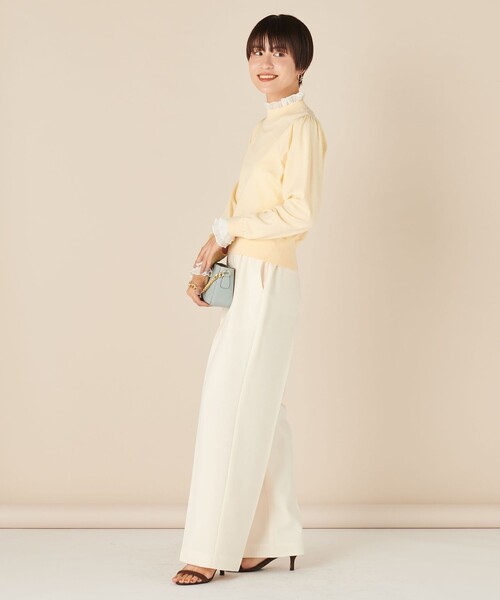 「NOLLEY'S」 長袖ニット 38 ライトグリーン レディース_画像6