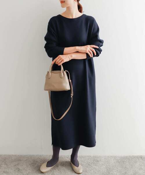「URBAN RESEARCH DOORS」 ニットワンピース MEDIUM モカ レディース_画像3