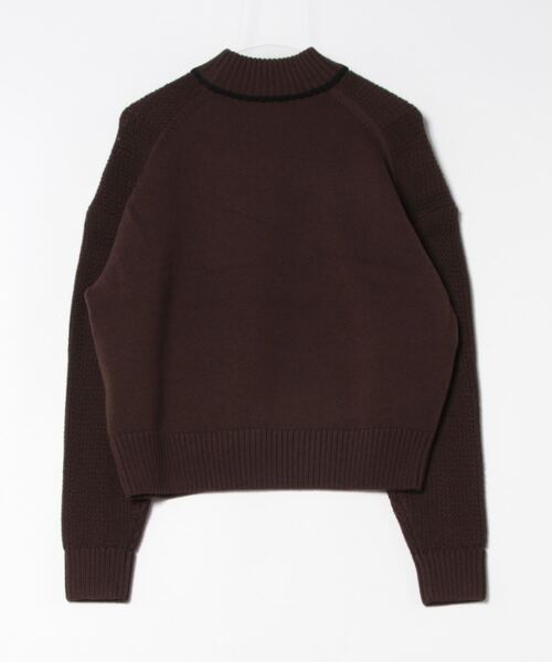 FRED PERRY」 長袖ニット 10 ブラウン レディース 美品】FRED PERRY 
