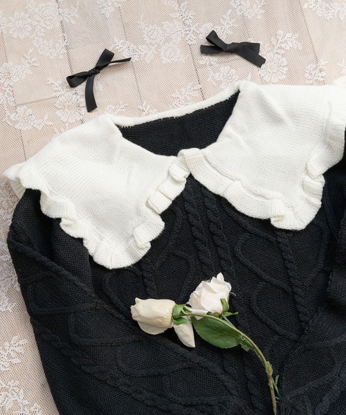 「DearMyLoveRose」 長袖ワンピース M-L ブラック レディース_画像3