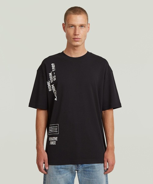 G-STAR RAW tシャツ Stencil Relaxed T-Shirt/ミリタリーディテール