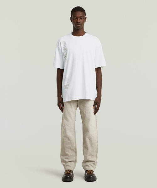 G-STAR RAW tシャツ Stencil Relaxed T-Shirt/ミリタリーディテール