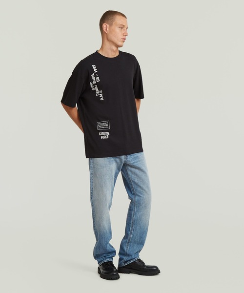 G-STAR RAW tシャツ Stencil Relaxed T-Shirt/ミリタリーディテール