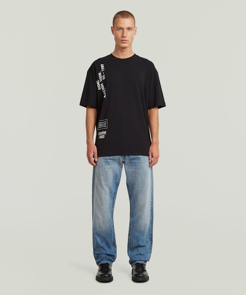 G-STAR RAW tシャツ Stencil Relaxed T-Shirt/ミリタリーディテール