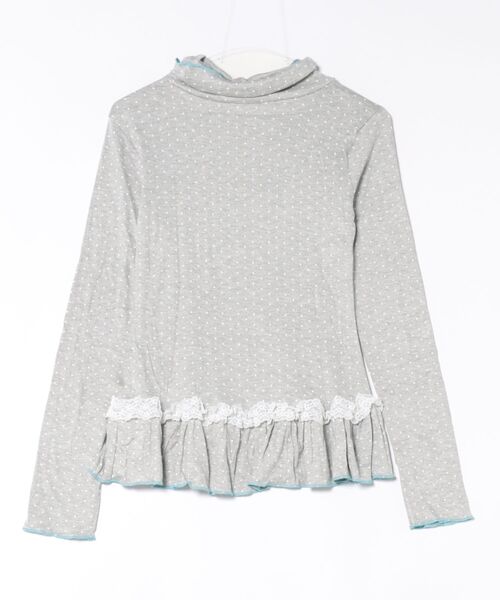 tシャツ Nia(ニア)/「ウィッシュコアアイテム」ドット柄 ペプラム tシャツ Nia(ニア)/「ウィッシュコアアイテム」ドット柄 ペプラム