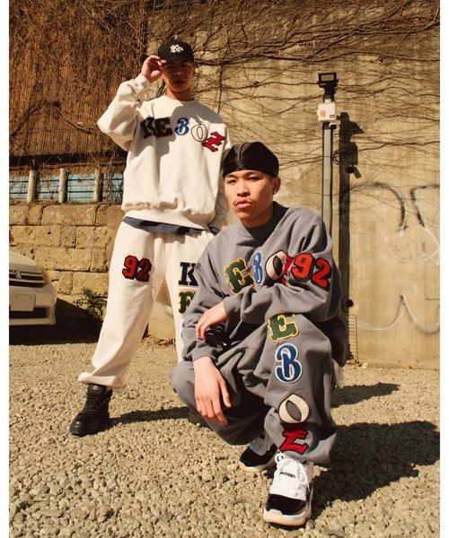KEBOZ（ケボズ） ワイドパンツ スウェットパンツ ジャージ SMR SWEAT
