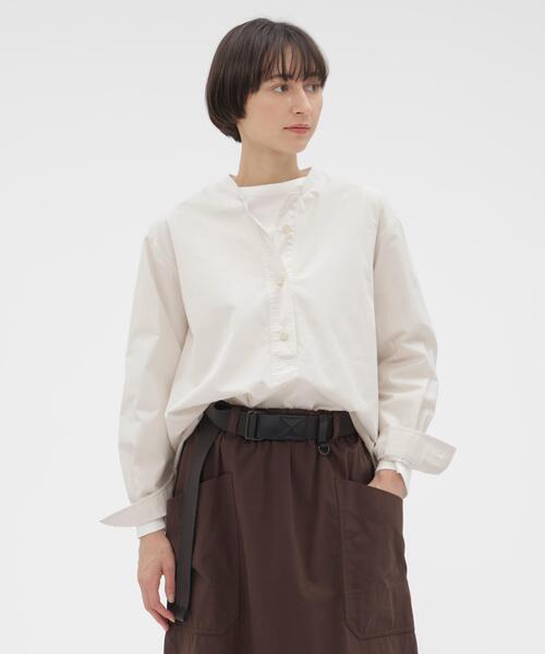 MHL.（エムエイチエル） ブラウス シャツ COMPACT COTTON POPLIN SHIRT 