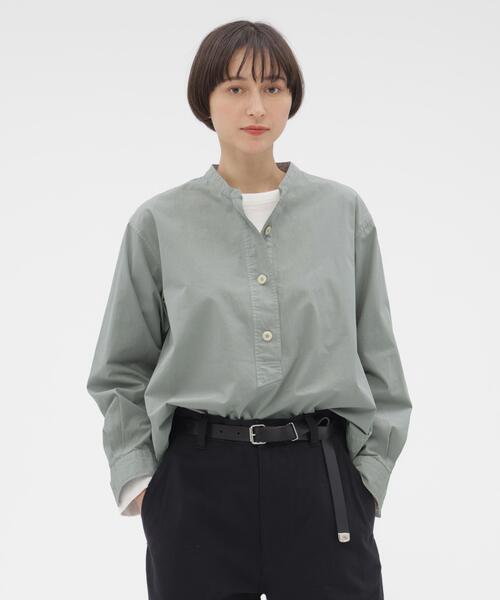 MHL.（エムエイチエル） ブラウス シャツ COMPACT COTTON POPLIN SHIRT