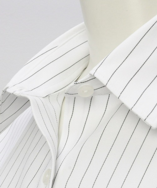 「TOKYO SHIRTS」 長袖シャツ LL ホワイト レディース_画像2