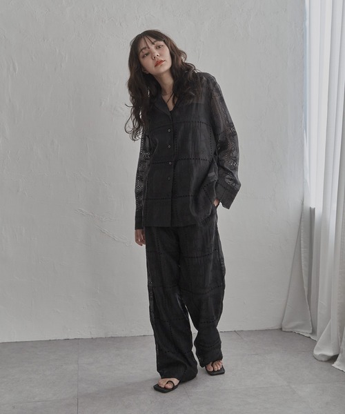 notch. パンツ パッチワーク風刺繍パンツ レディース : ZOZOTOWN Yahoo