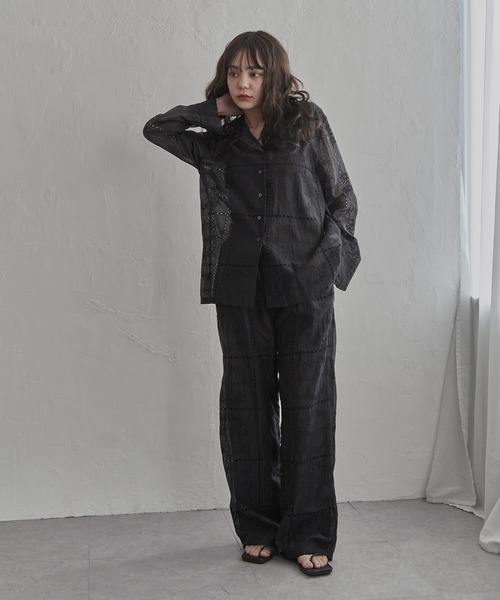 notch. パンツ パッチワーク風刺繍パンツ レディース : ZOZOTOWN Yahoo