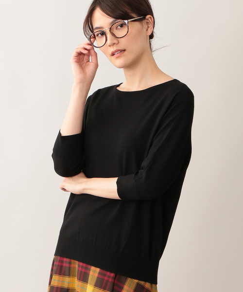 「MACKINTOSH PHILOSOPHY」 7分袖ニット 38 グレー系その他 レディース_画像2
