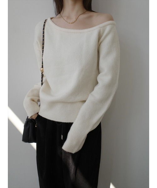 amel パフショルダーニット amel（エイメル）の「パフショルダーニット（ニット/セーター）」 - WEAR