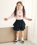 パンツ 「WEB限定」カットソーフリルキュロッ...の詳細画像1