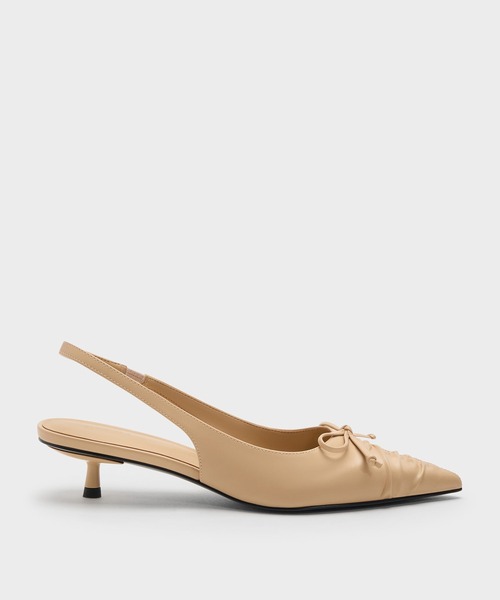 CHARLES ＆ KEITH（チャールズ&キース） パンプス ルーシュド ボウス
