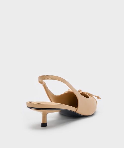 CHARLES ＆ KEITH（チャールズ&キース） パンプス ルーシュド ボウス