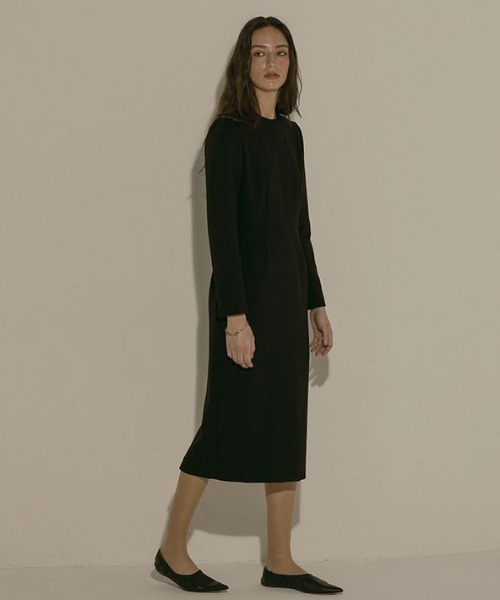 「ETRE TOKYO」 長袖ワンピース S グレー レディース_画像8