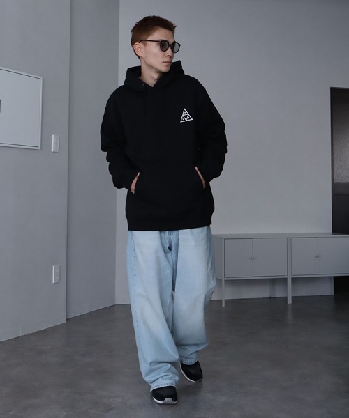 「HUF」 プルオーバーパーカー M ヘザーグレー メンズの画像