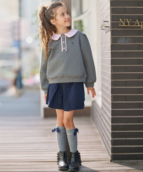 「組曲」 「KIDS」スウェットカットソー 160 ネイビー キッズ_画像3