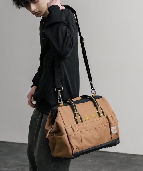 Carhartt ボストンバッグ ブラウン Carhartt（カーハート） ボストンバッグ 工具ツールバッグ/撥水2WAY