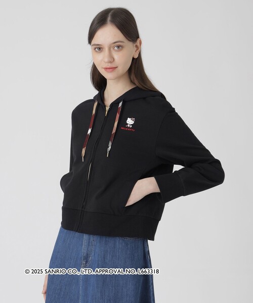 限定値下げ美品⭐︎ ブルーレーベル ハローキティコラボ パーカー BLUE LABEL CRESTBRIDGE（ブルーレーベルクレストブリッジ） パーカー