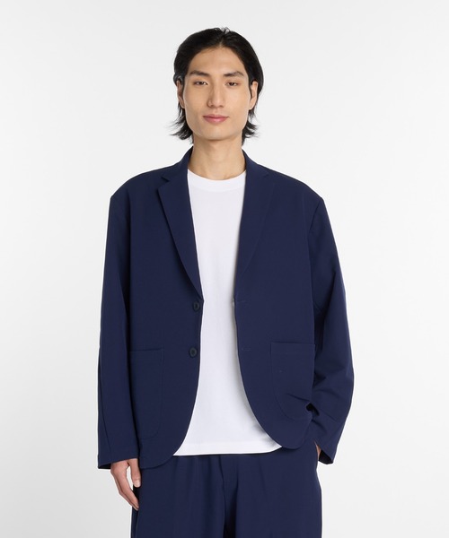 美品‼️New Balance THE CITY テーラードジャケット　ネイビー ニューバランス THE CITY メンズ アウターウェア イージーシティ