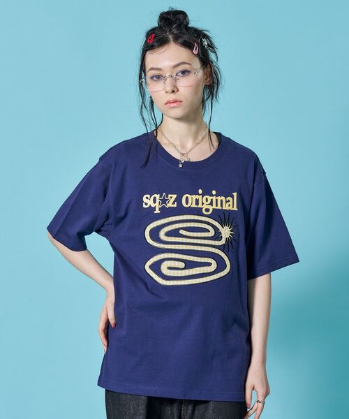 SEQUENZE tシャツ WEB限定 / パッチワーク ぐるぐるワッペン半袖T