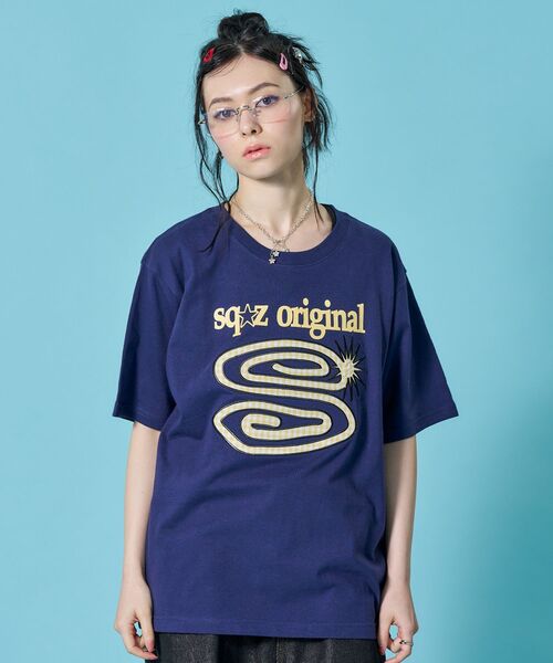 SEQUENZE tシャツ WEB限定 / パッチワーク ぐるぐるワッペン半袖T