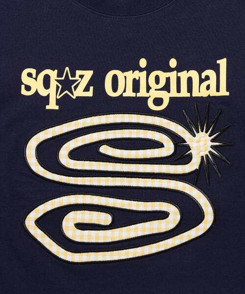 SEQUENZE tシャツ WEB限定 / パッチワーク ぐるぐるワッペン半袖T
