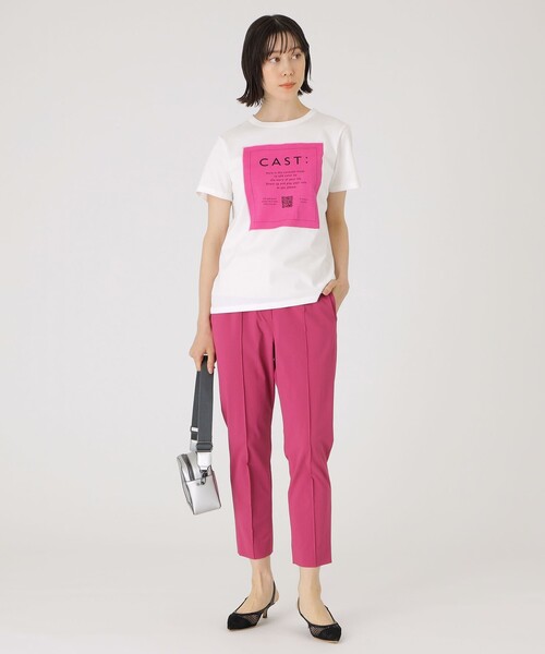 「CAST:」 半袖Tシャツ M ホワイト レディース_画像2