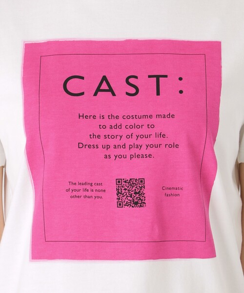 「CAST:」 半袖Tシャツ M ホワイト レディース_画像7