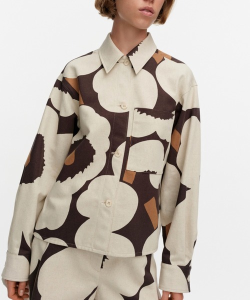 marimekko（マリメッコ） ブラウス シャツ Pilkkoa Unikko / Overshirt