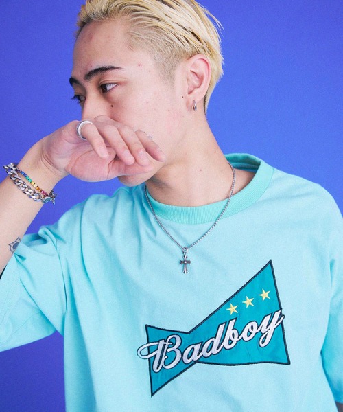 「BAD BOY」 半袖Tシャツ L グリーン メンズ_画像2