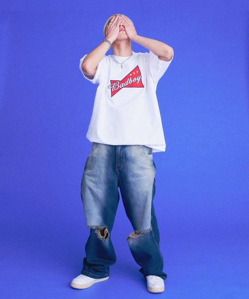 「BAD BOY」 半袖Tシャツ L グリーン メンズ_画像9