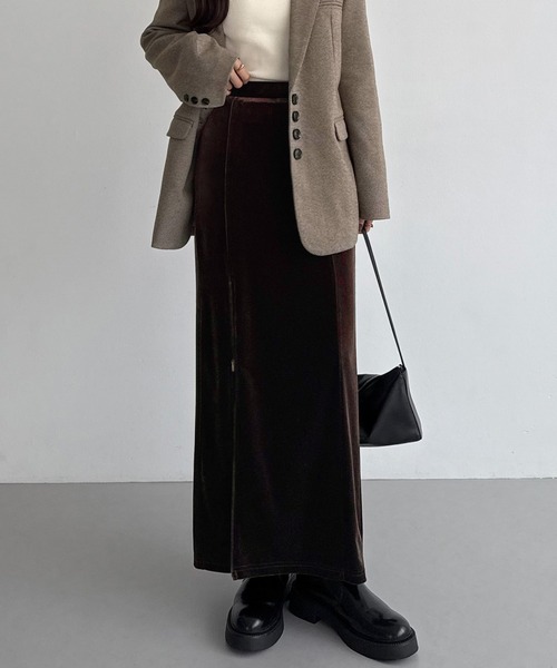 「callautia」 タイトスカート MEDIUM ブラウン レディース_画像8