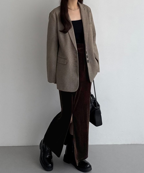 「callautia」 タイトスカート MEDIUM ブラウン レディース_画像9