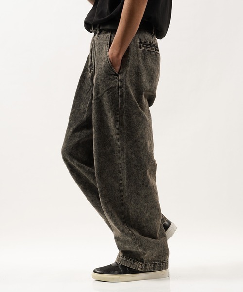 1111clothing」 「Beno」デニムパンツ L ケミカルウォッシュ メンズ 