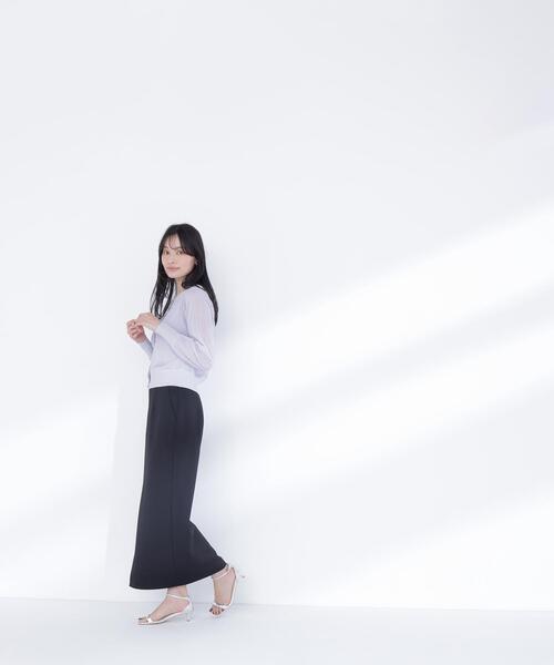 カーディガン 「Oggi.jp掲載」ラメシアーベーシックカーディガン レディースの画像