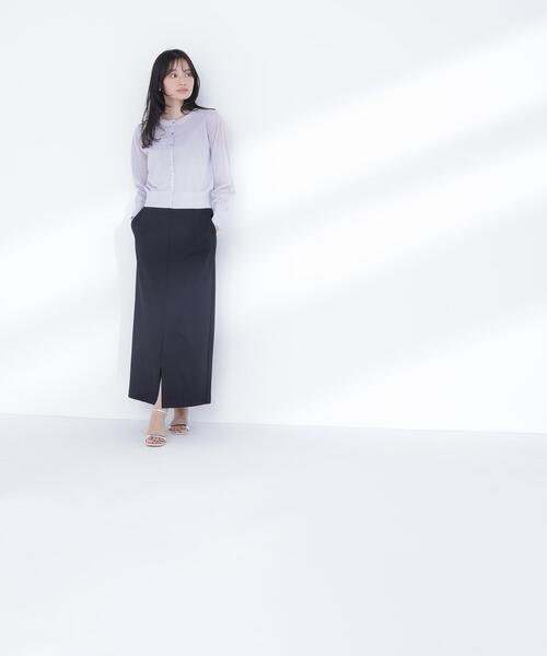 カーディガン 「Oggi.jp掲載」ラメシアーベーシックカーディガン レディースの画像