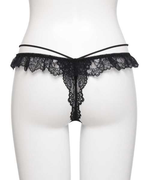 【パルフェット】2WAYストレッチレースレオタード（ショーツ付）黒 M RAVIJOUR（ラヴィジュール） ショーツ ミストフローラ ストレッチ