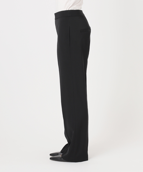 NOBLE（ノーブル） スラックス パンツ ツイルクロスストレートパンツ