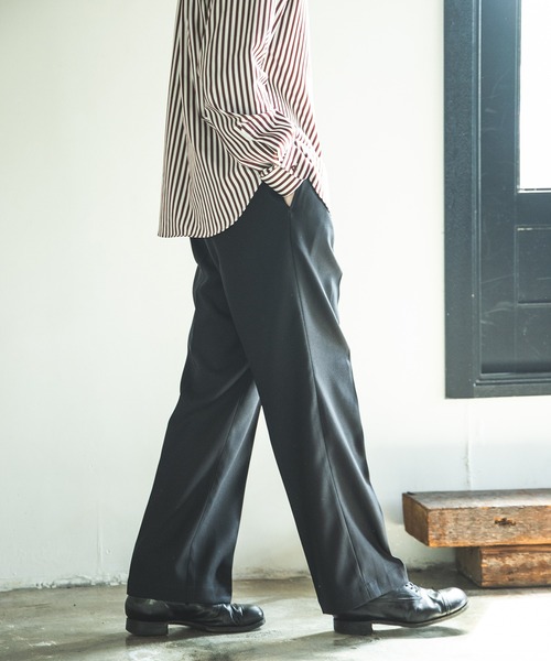 「MR.OLIVE」 スラックス LARGE ブラック メンズ